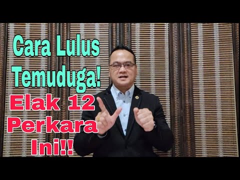tips temuduga apakah perkara yang boleh membuat panel turn off dengan calon 12 perkara penting 1